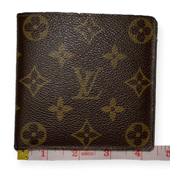 LOUIS VUITTON Monogram Portefeuille Marco Wallet Vintage Bifold Coin Pocket EUC - Picture 11 of 14